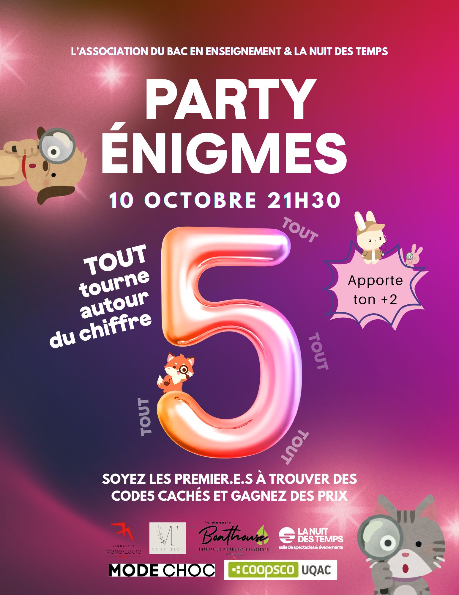 Soirée Énigmes | Mi-Session avec le BES